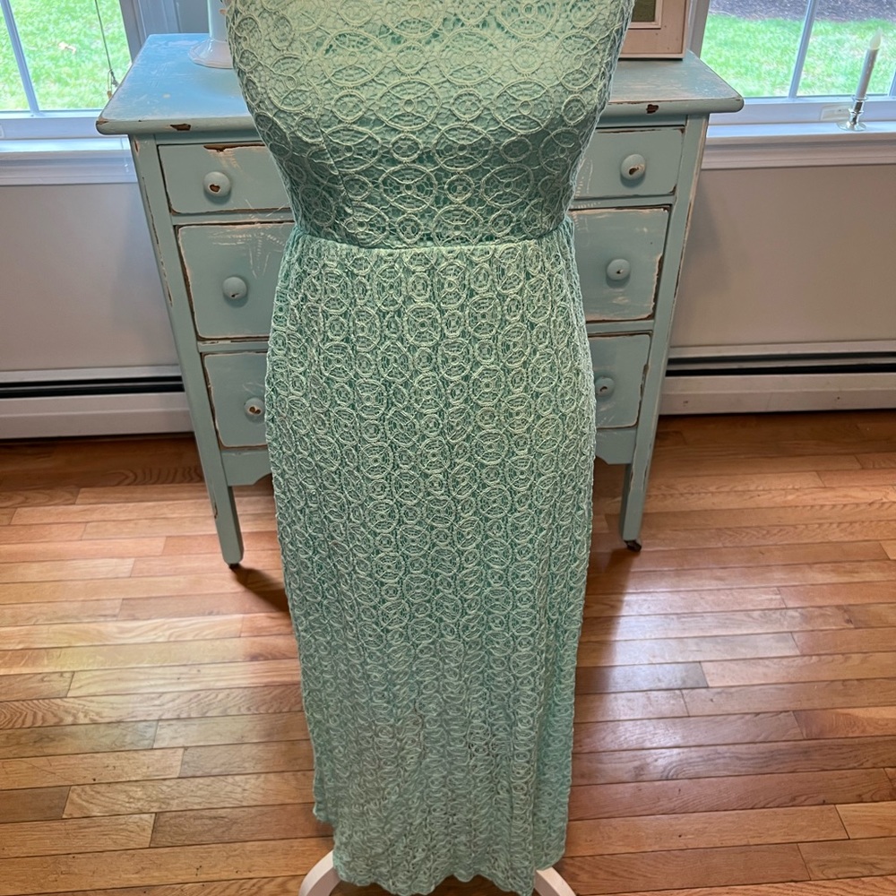 Garcelle Lace Maxi Dress LIght Blue ( No Promo) main image 1